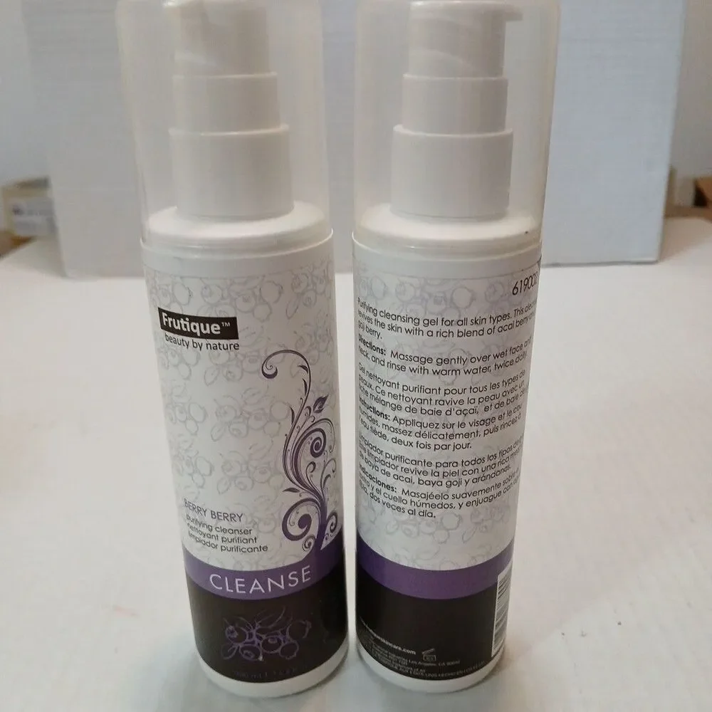 (2) Frutique Beauty By Nature Berry Berry Purifying Cleanser 6.8OZ 619002